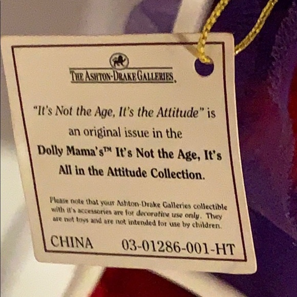 Collectible Dolly Mama “It’s Not the Age...” 10in - Picture 5 of 11